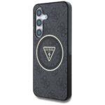 Coque Guess IML Metal Glitter 4G Circle Triangle MagSafe pour Samsung Galaxy S25 Plus - Black – Image 2
