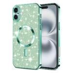 Coque Techsuit Luxury Glitter MagSafe pour iPhone 16 Plus - Light Green