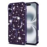 Coque Techsuit Luxury Glitter MagSafe pour iPhone 16 Plus - Deep Purple