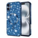 Coque Techsuit Luxury Glitter MagSafe pour iPhone 16 Plus - Deep Blue