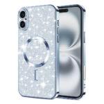 Coque Techsuit Luxury Glitter MagSafe pour iPhone 16 - Light Blue