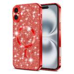 Coque Techsuit Luxury Glitter MagSafe pour iPhone 16 - Red