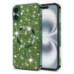 Coque Techsuit Luxury Glitter MagSafe pour iPhone 16 - Deep Green