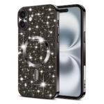 Coque Techsuit Luxury Glitter MagSafe pour iPhone 16 - Black