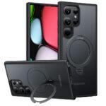 Coque Torras Ostand Spin MagSafe Series pour Samsung Galaxy S24 Ultra - Black