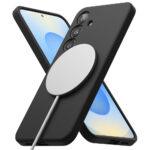 Coque Ringke Silicone Magnetic MagSafe pour Samsung Galaxy S25 - Black – Image 2