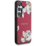 Coque Guess Grained Flowers MagSafe pour Samsung Galaxy S25 - Fuchsia – Image 6