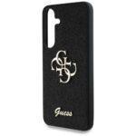 Coque Guess Glitter Script Big 4G Logo pour Samsung Galaxy S25 - Black – Image 3