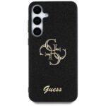 Coque Guess Glitter Script Big 4G Logo pour Samsung Galaxy S25 - Black – Image 2
