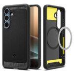 Coque Spigen Rugged Armor MagSafe pour Samsung Galaxy S25 - Matte Black – Image 2