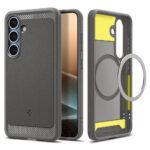 Coque Spigen Rugged Armor MagSafe pour Samsung Galaxy S25 - Marble Grey – Image 2
