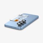 Lot de 2 protections d'objectif Spigen Optik.tR EZ Fit Pro Camera Glass pour Samsung Galaxy S25 Plus - Black – Image 4