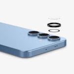 Lot de 2 protections d'objectif Spigen Optik.tR EZ Fit Pro Camera Glass pour Samsung Galaxy S25 Plus - Black – Image 2