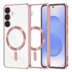 Coque Techsuit Luxury Crystal MagSafe pour Samsung Galaxy S25 - Pink