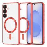 Coque Techsuit Luxury Crystal MagSafe pour Samsung Galaxy S25 - Red