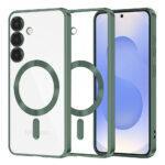 Coque Techsuit Luxury Crystal MagSafe pour Samsung Galaxy S25 - Deep Green