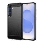 Coque Techsuit Carbon Silicone pour Samsung Galaxy S25 - Black