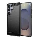 Coque Techsuit Carbon Silicone pour Samsung Galaxy S25 Ultra - Black
