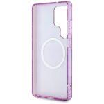 Coque Guess IML Metal Glitter Flowers Triangle MagSafe pour Samsung Galaxy S25 Ultra - Purple – Image 6