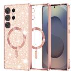 Coque Techsuit Luxury Glitter MagSafe pour Samsung Galaxy S25 Ultra - Rose Gold