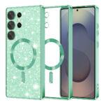 Coque Techsuit Luxury Glitter MagSafe pour Samsung Galaxy S25 Ultra - Light Green
