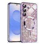 Coque Techsuit Luxury Glitter MagSafe pour Samsung Galaxy S25 - Light Purple
