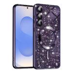 Coque Techsuit Luxury Glitter MagSafe pour Samsung Galaxy S25 - Deep Purple
