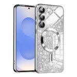 Coque Techsuit Luxury Glitter MagSafe pour Samsung Galaxy S25 - Silver
