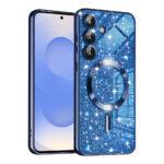 Coque Techsuit Luxury Glitter MagSafe pour Samsung Galaxy S25 - Deep Blue