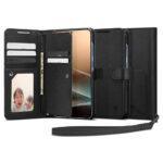 Étui portefeuille à rabat Spigen Wallet S pour Samsung Galaxy S25 Plus - Black