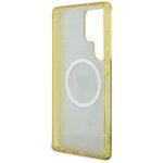 Coque Guess IML Metal Glitter 4G Circle Triangle MagSafe pour Samsung Galaxy S25 Ultra - Brown – Image 6