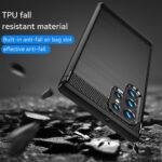 Coque Techsuit Carbon Silicone pour Samsung Galaxy S23 Ultra - Black – Image 6