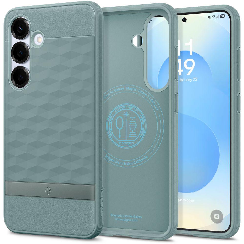 2012053 Coque Spigen Parallax S MagSafe pour Samsung Galaxy S25 Plus - Sage Green – Image 1