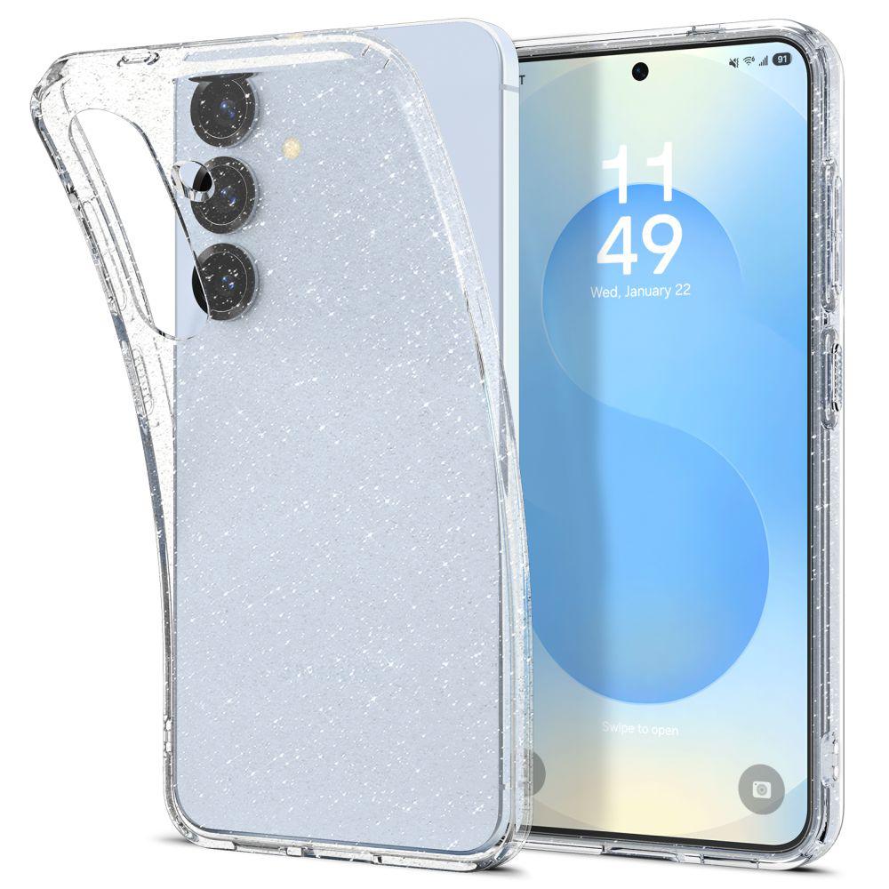 2012065 Coque Spigen Liquid Crystal Glitter pour Samsung Galaxy S25 Plus - Crystal Quartz – Image 1