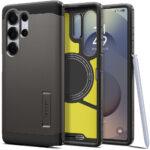 Coque Spigen Tough Armor MagSafe pour Samsung Galaxy S25 Ultra - Gunmetal