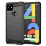 Coque Techsuit Carbon Silicone pour Google Pixel 4a 5G - Black