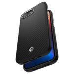 Coque Spigen Enzo Aramid MagSafe pour iPhone 16e - Matte Black – Image 6