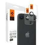 Lot de 2 protections d'objectif Spigen Optik.tR EZ Fit Pro Camera Glass pour iPhone 16e - Black