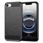 Coque Techsuit Carbon Silicone pour iPhone 16e - Black
