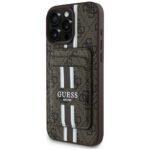 Coque Guess Cardslot 4G MagSafe avec porte cartes pour iPhone 16 Pro Max - Brown