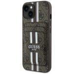 Coque Guess Cardslot 4G MagSafe avec porte cartes pour iPhone 15 - Brown