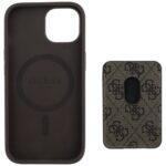 Coque Guess Cardslot 4G MagSafe avec porte cartes pour iPhone 15 - Brown – Image 4