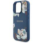 Coque Guess Grained Flowers MagSafe pour iPhone 16 Pro Max - Blue – Image 5