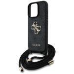 Coque Guess Hardcase 4G Big Logo avec cordon pour iPhone 16 Pro - Black – Image 4