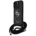 Coque Guess Hardcase 4G Big Logo avec cordon pour iPhone 16 Pro - Black – Image 2