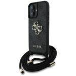Coque Guess Hardcase 4G Big Logo avec cordon pour iPhone 16 Plus - Black – Image 2