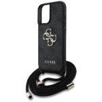Coque Guess Hardcase 4G Big Logo avec cordon pour iPhone 16 - Black – Image 5