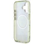 Coque Guess IML Metal Glitter Flowers Triangle MagSafe pour iPhone 16 - Green – Image 6