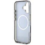 Coque Guess IML Metal Glitter Flowers Triangle MagSafe pour iPhone 16 - Black – Image 6