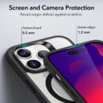 Coque MagSafe ESR Classic Hybrid HaloLock pour iPhone 14 Pro - Clear Black – Image 5